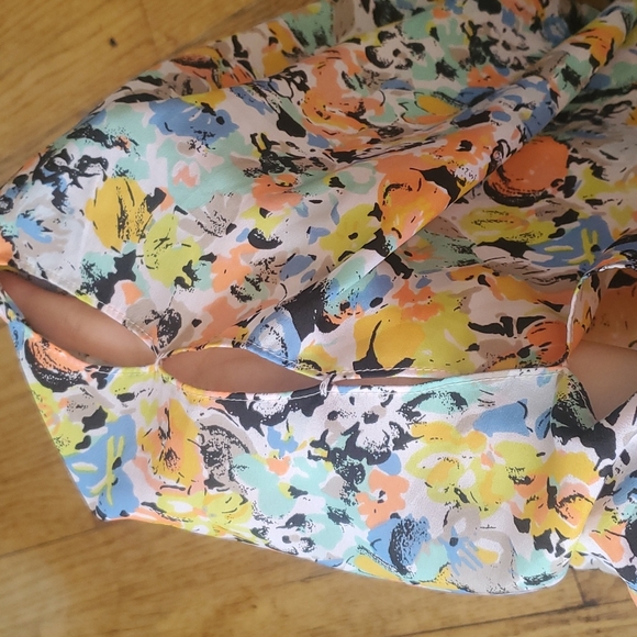 CLOSET CLOSING 7/31 BCBGeneration Ultra Lime Multi Sundress Small - Picture 4 of 7